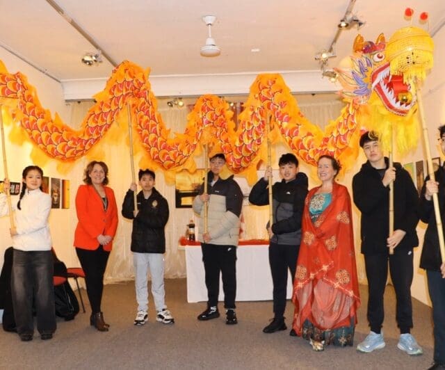 Shandon Studios was delighted to take part in the Kerry Chinese Community Lunar New Year Celebrations with an exhibition in the Kerry County Museum called "China Ireland Pathways " and especially a visit from the Kerry Dragon and Cllr Angie Baily. The Gala event in Tralee Town Square was fantastic despite the rain and attended by distinguished guests, including His Excellency Zhao Xiyuan, Chinese Ambassador to Ireland.
A virtual gallery of the exhibition can be found here: https://shandonstudios.com/china-ireland-pathways/
This exhibition was made possible by Cork City Council, UCC Confucius Institute, Shandon Studios, and the Kerry County Museum.
The exhibiting artists are :
Chen Wang
Fion Gunn
Jason Butler
Harry Moore
Sheena Crowley
Virginia Giglio
KT Murray
Kieran McCarthy
Mary P O Connor
Martin Duggan
Kim-Ling Morris
Geoff Spiers
Don Samec
Henry O Brien
Eoin Mac Cárthaigh
Yuwu Shan
Shuozhong Wang